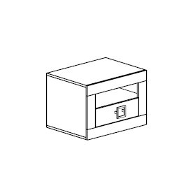 Тумба прикроватная Флора 822