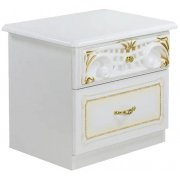 белоснежный гл / золото шк