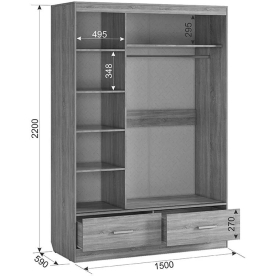 Спальный гарнитур Виктория-1 комплектация 1