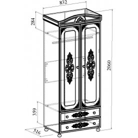 Спальный гарнитур Ассоль комплектация 4