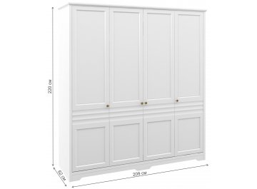 Спальный гарнитур Денвер комплектация 1