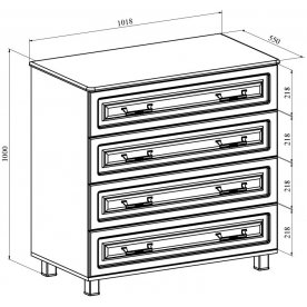 Спальный гарнитур Элизабет ЭМ-001