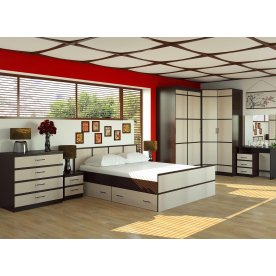 Спальный гарнитур Сакура венге / лоредо (комплектация 1)