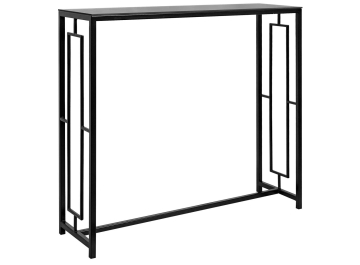Консольный столик Akur Loft London черный / тонированное стекло