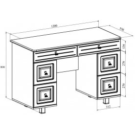 Туалетный столик Элизабет ЭМ-13