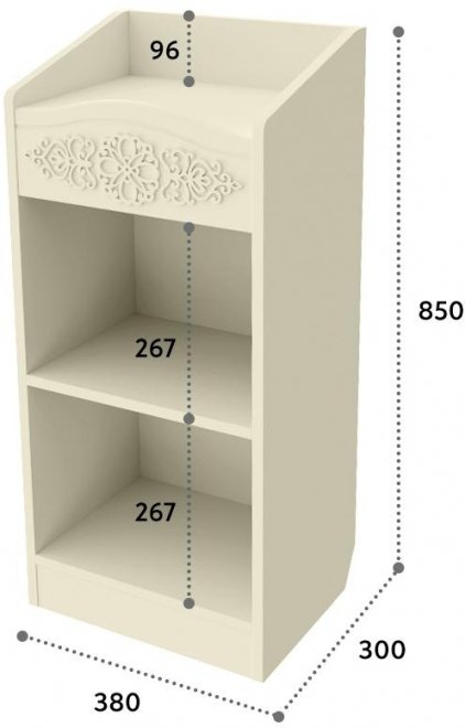 Туалетный столик Ассоль плюс АС-6602 ваниль