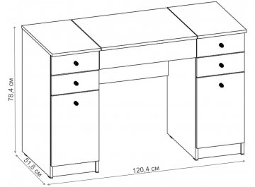 Туалетный столик Лотос-4 ТС.012.1200-01