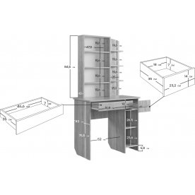 Туалетный столик Виктория-1