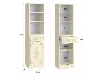 Туалетный столик Ассоль плюс АС-6502