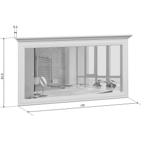 Зеркало Kentaki S132-LUS/155
