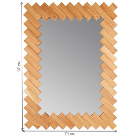 Зеркало Дубовые планки V20083