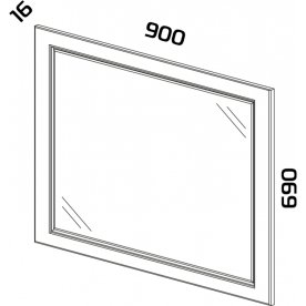 Зеркало Тоскана ТД-353.06.01