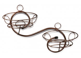 Цветочница Волна 2068 медный антик