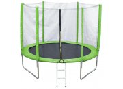 Батут с защитной сеткой AL-out180-green