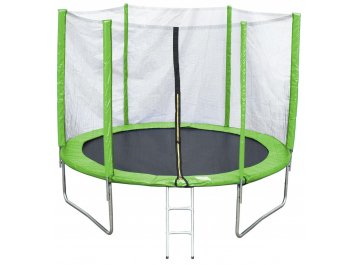 Батут с защитной сеткой AL-out180-green