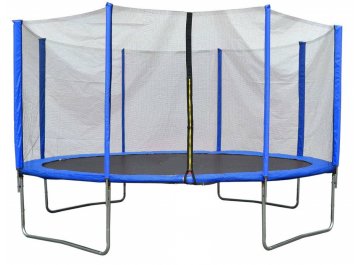 Батут с защитной сеткой AL-out360-blue
