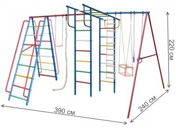 Детский спортивный комплекс Вертикаль-А1+П макси