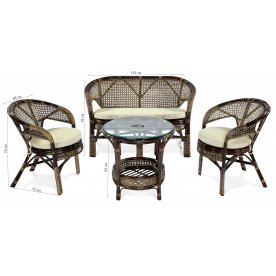 Комплект для отдыха Пеланги 02/15 браун