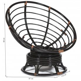 Кресло-качалка Papasan/Папасан W 23/01 B