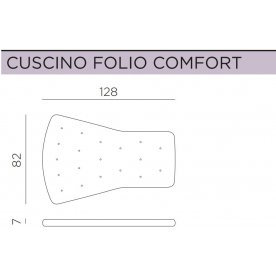 Кресло-качалка пластиковое с подушкой Folio табак / розовый