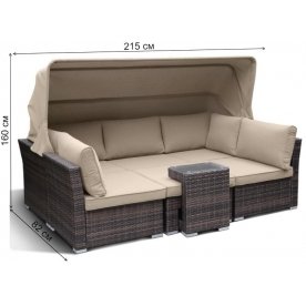 Комплект для отдыха из ротанга AFM-320B