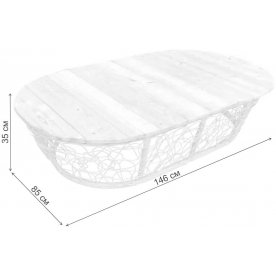 Комплект для отдыха из ротанга Мамасан Папасан