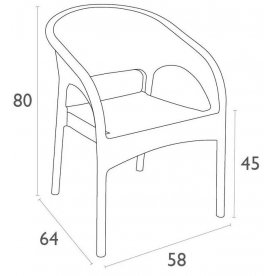 Кресло из ротанга Panama
