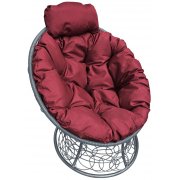 серый / бордовый