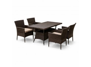 Обеденный комплект из ротанга AM-196B/T196