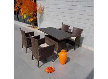 Обеденный комплект из ротанга AM-196B/T196