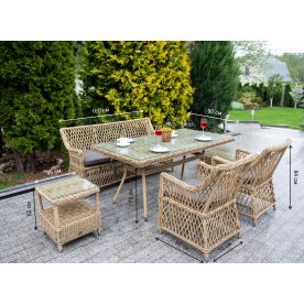 Обеденный комплект из ротанга Инди