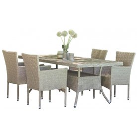 Обеденный комплект из ротанга AM-196/T196