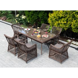 Обеденный комплект из ротанга Мила