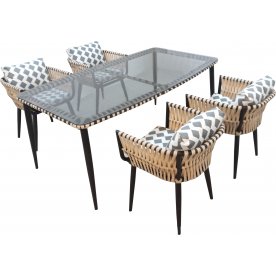 Обеденный комплект из ротанга Монте-Карло