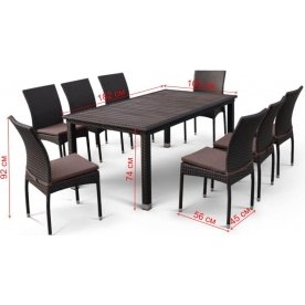 Обеденный комплект T347/Y380A-W53 8+1