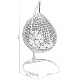 Подвесное кресло Капля Люкс