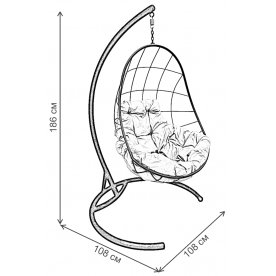 Подвесное кресло Овал