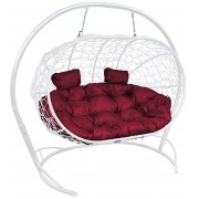 белый / бордовый