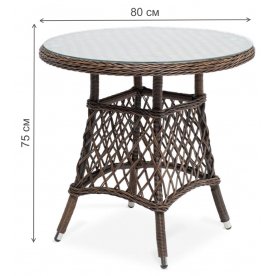 Стол из ротанга Тулси 80
