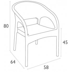 Пластиковое кресло Panama