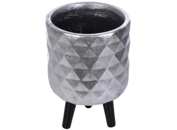 Кашпо Даймонд DMND-RND-24-SLV