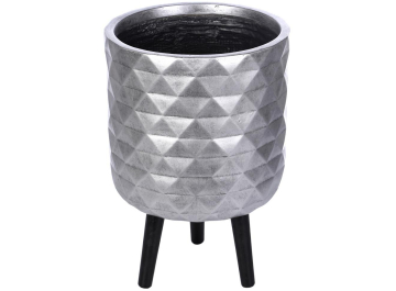 Кашпо Даймонд DMND-RND-30-SLV