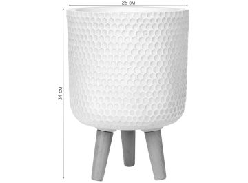 Кашпо Ханни Круглое HON-CLNDR-AW-25