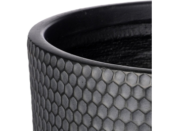 Кашпо Ханни Круглое HON-CLNDR-BLK-37