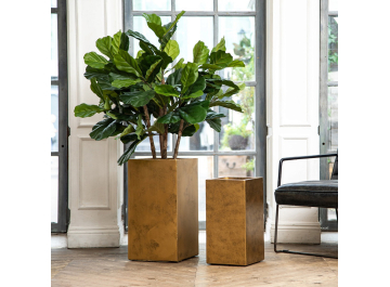 Кашпо Крисмас Высокое TSXMAS-GLD-23