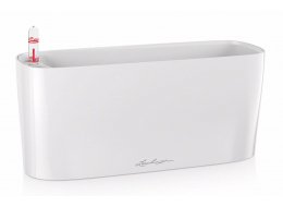 Кашпо Lechuza 15460 DELTA 10 белый блестящий