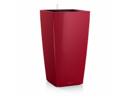 Кашпо Lechuza 18183 CUBICO 30 Ярко-красный блестящий