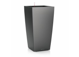 Кашпо Lechuza 18184 CUBICO 30 Антрацитовый металлик