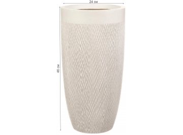 Кашпо Лотус Высокое Круглое D24 H46 MESHV24-AW
