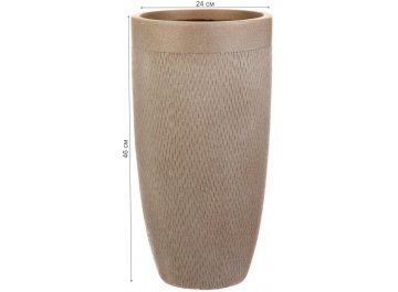 Кашпо Лотус Высокое Круглое D24 H46 MESHV24-T